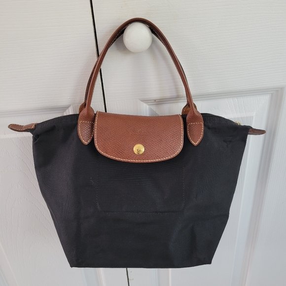 Longchamp Le Pliage Tote Bag Model M & Model S Bundle Black Nylon Tote - Picture 2 of 15